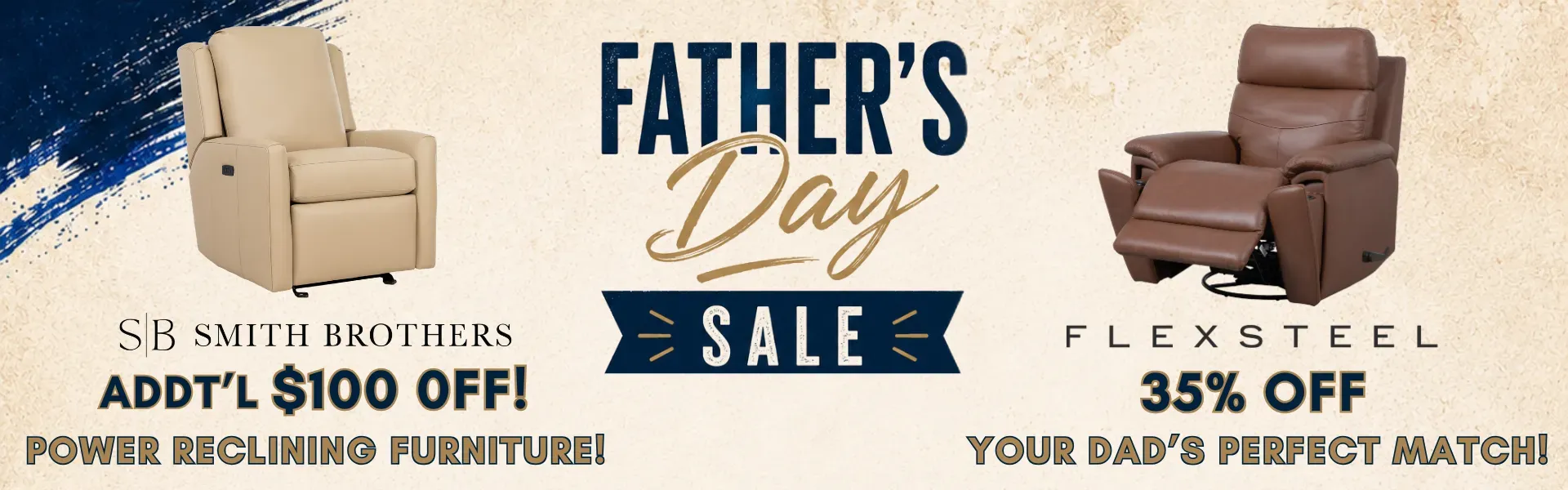 FLexsteel & Smith Brothers Father's Day Sale 